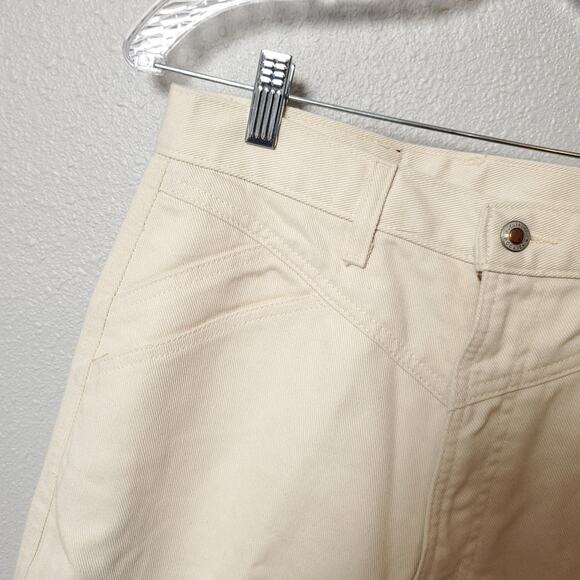 ROCKIES Jeans Ivory Cream Western Bare Bottom Jeans Waist 30 - Picture 5 of 11